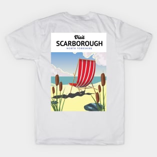 Scarborough North yorkshire seaside travel poster T-Shirt